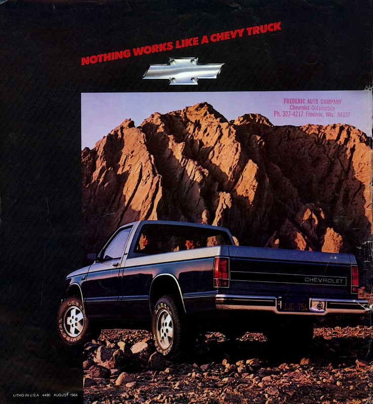 1985 Chevrolet S-10 Pickups Brochure Page 8